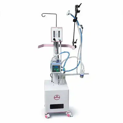 Bubble C-PAP with servo humidifier
