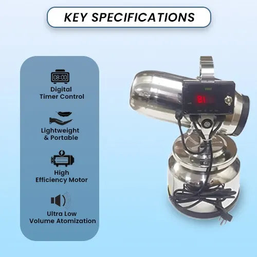 Cold Fog Machine (ULV) with Turn Table | Electric Fogger