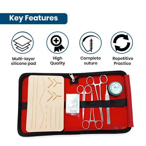 complete suture practice kit for medical students