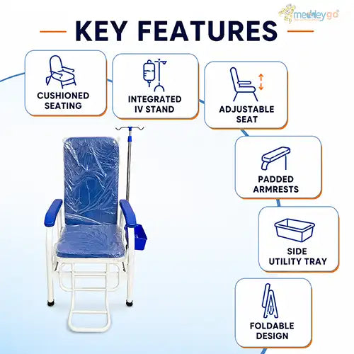 cushioned blood transfustion chair