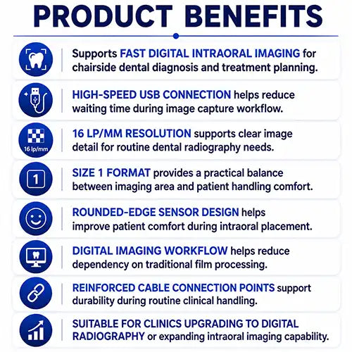 dental rvg sensor benefits