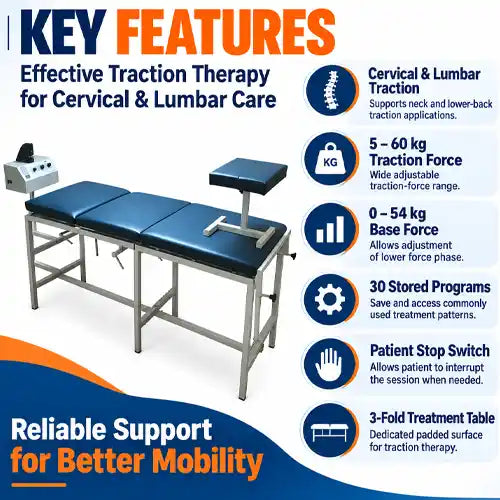 digital cervical & lumbar traction machine