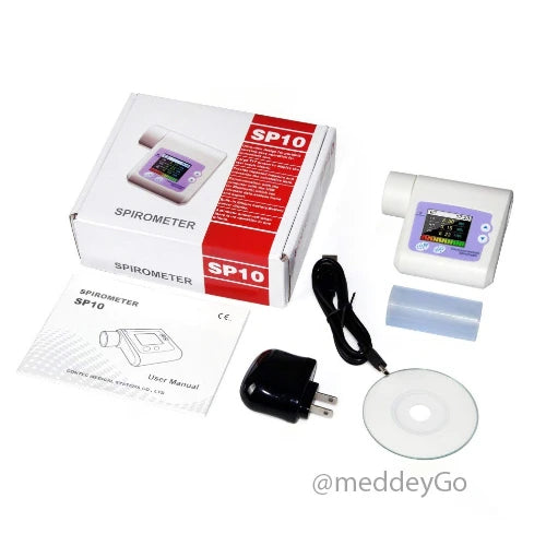 digital spirometer with color lcd display with1 Year Warranty