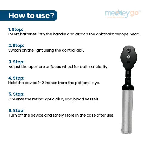 direct ophthalmoscope set delux quality