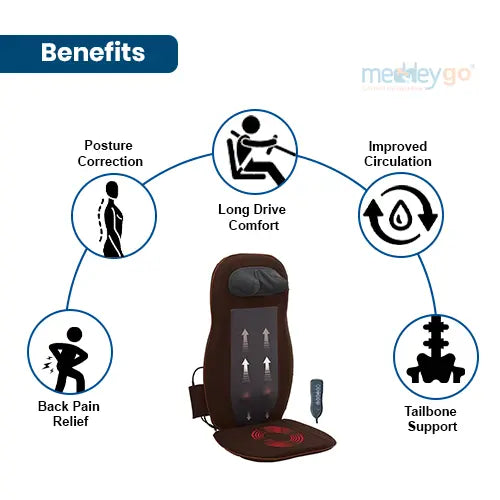 dual cushion back seat massager