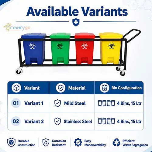 dustbin trolley 15 ltr