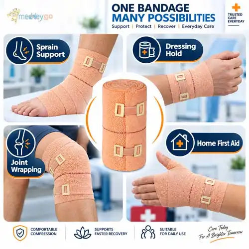 elastic compression crepe bandage