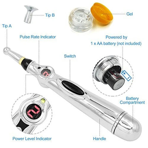 Electric Magnet Acupuncture Pain Relief  Massage Pen