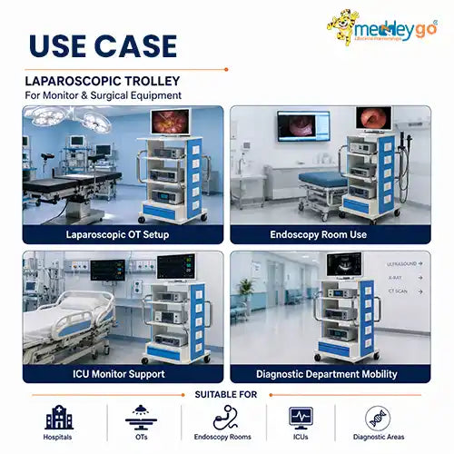 endoscopy monitor trolley