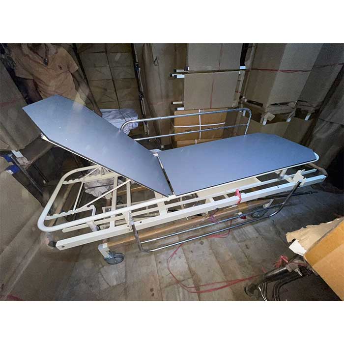 Emergency Trolley Hydraulic Collapsible Railing, ABS Wheels