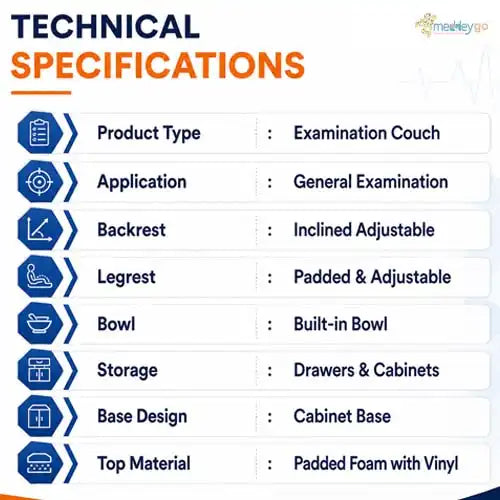 examination couch
