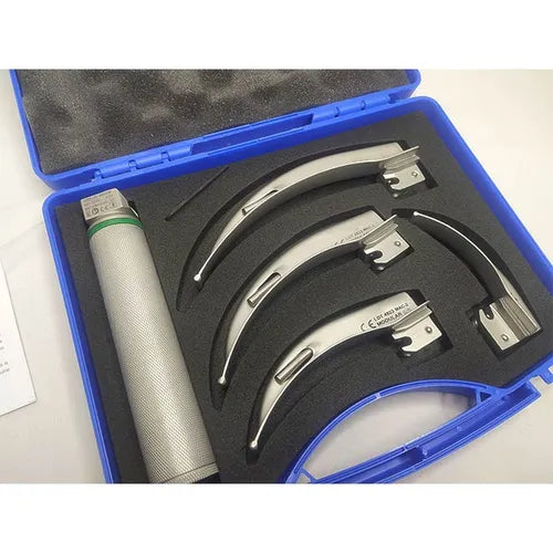 fiber optic led laryngoscope set macintosh