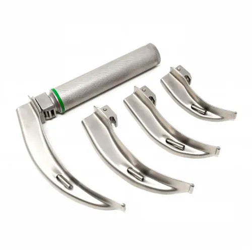 fiber optic led laryngoscope set macintosh