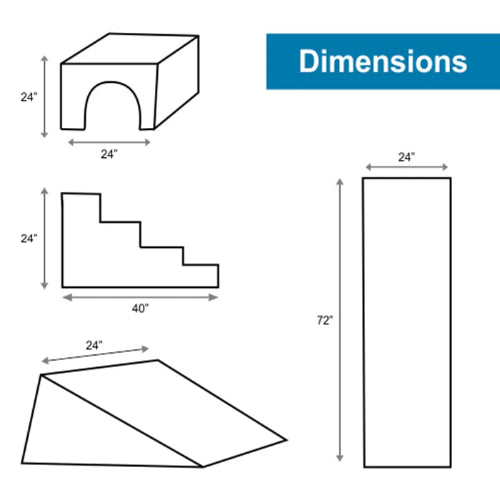 foam blocks with tunnel