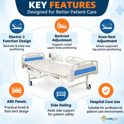 full fowler hospital bed electric 2 function