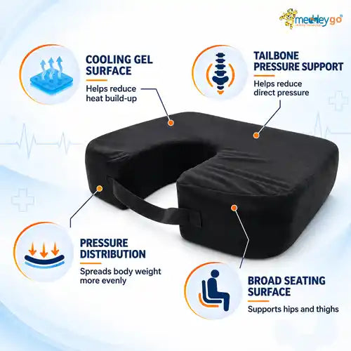 gel coccyx seat cushion for tailbone