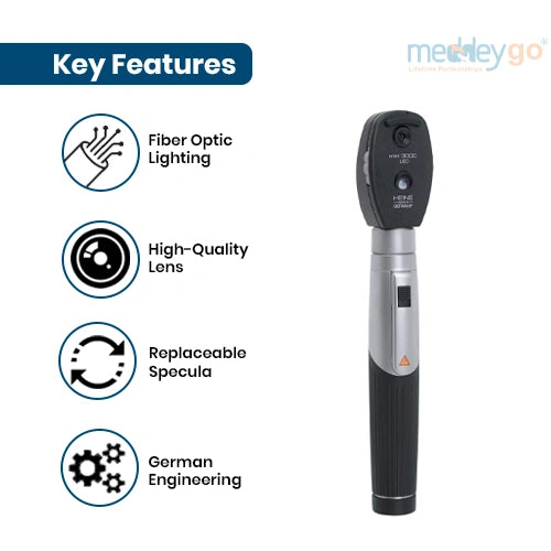 heine otoscope mini 3000 with handle key benefits