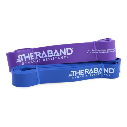 TheraBand HIgh Resistance Band Set Heavy (Blue) and X Heavy (Purple)
