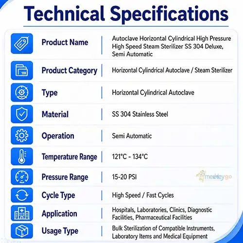  horizontal cylindrical autoclave 