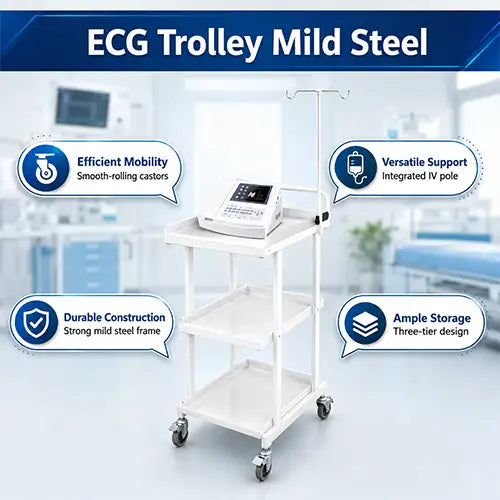  hospital ecg trolley