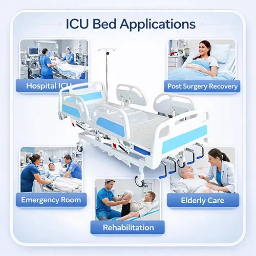 icu hospital bed mechanical 5 function