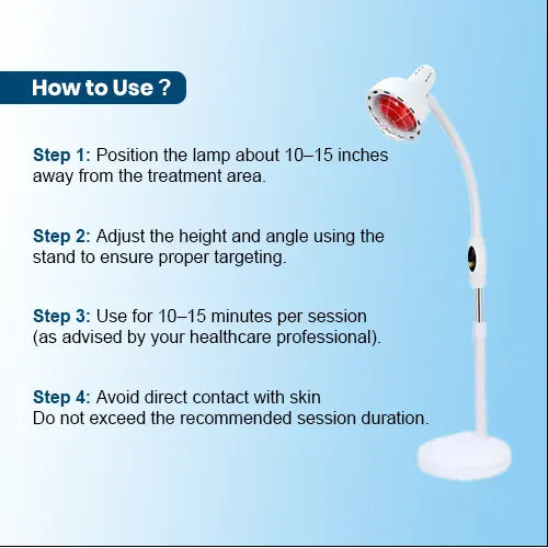 infrared lamp with stand how to use 