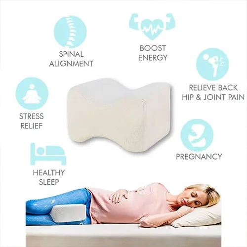 Knee Support Memory Foam Leg Rest Pillow - Sciatica Knee Leg Pain