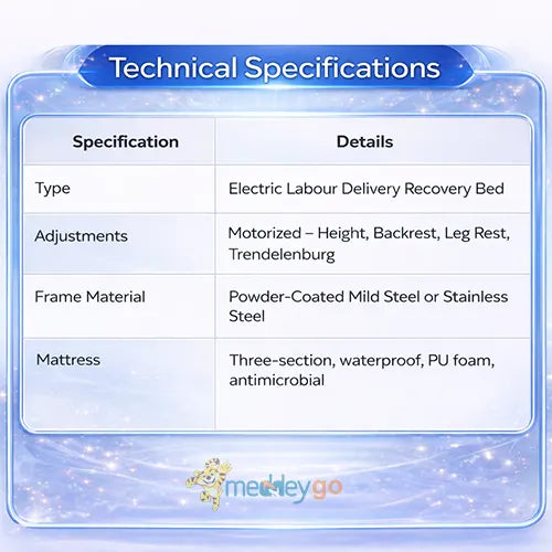 labour delivery bed  