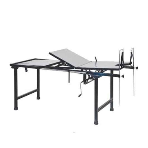 Labour Table Mechanical SS Top with Mattress