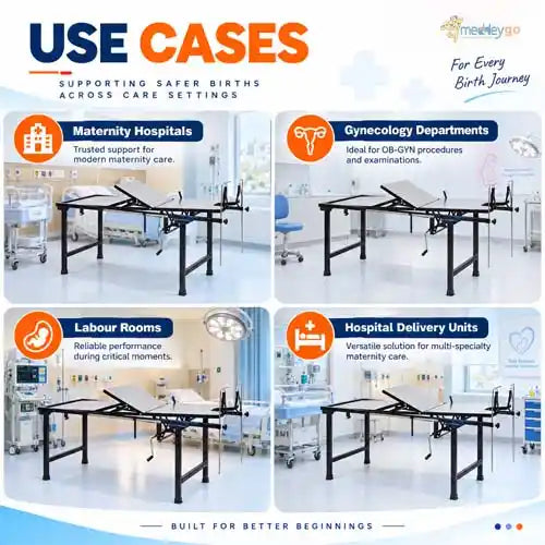labour table mechanical with ss top