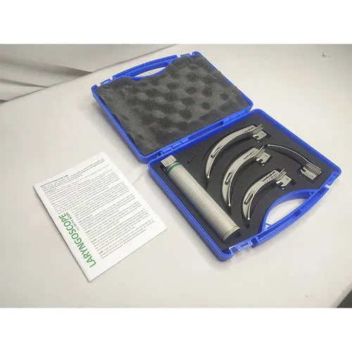 fiber optic led laryngoscope set macintosh