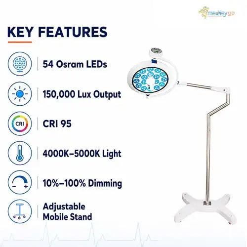  led surgical light mobile