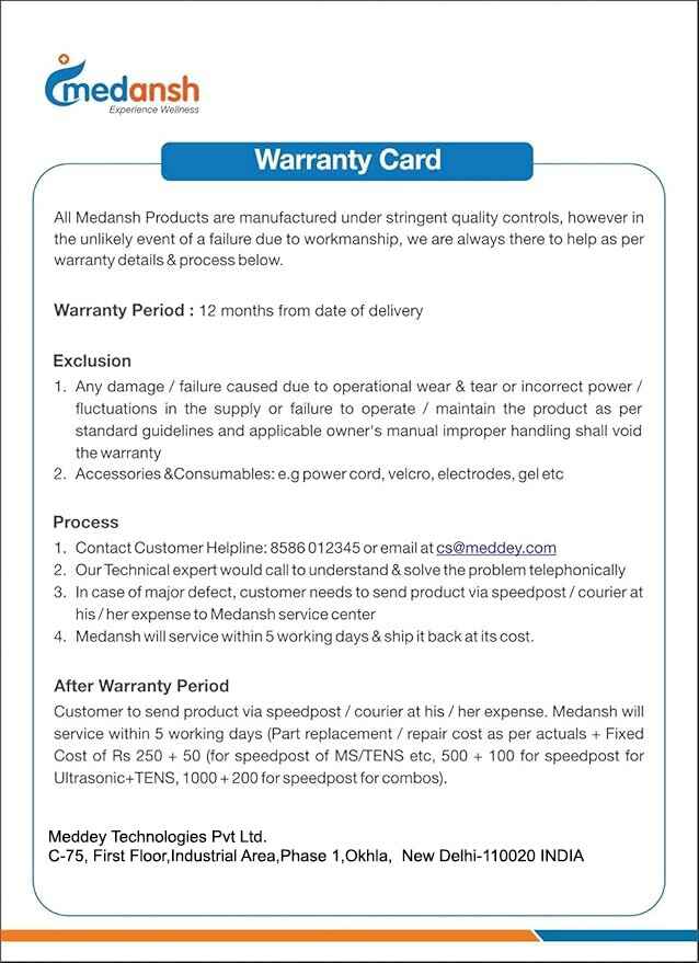 Medansh Portable TENS 2 channel Electrotherapy device for Pain Relief with 2 Year Warranty