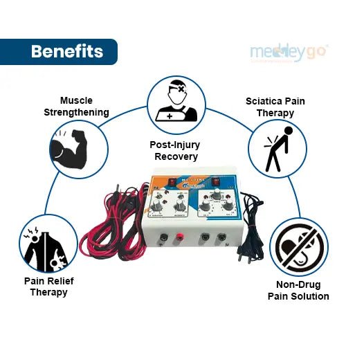 medansh portable tens 2 channel with muscle stimulator for pain relief 