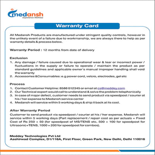 medansh ultrasonic therapy machine