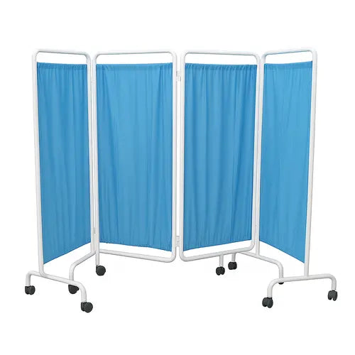 bedside screen 4 fold with cloth