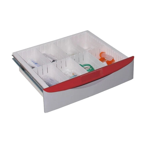 abs emergency crash cart trolley delux