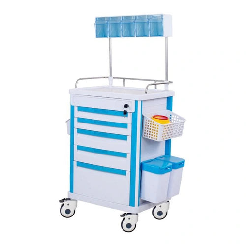 abs emergency crash cart trolley