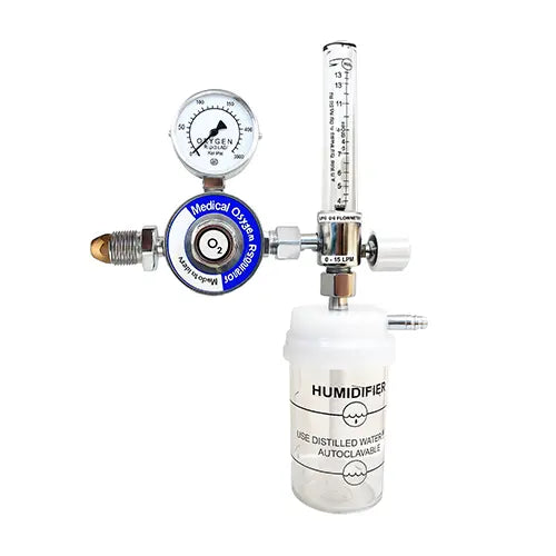medical oxygen (O2) gas regulator (mox regulator) with bpc flow meter for hospitals