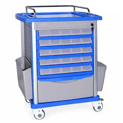 medicine trolley abs double sided