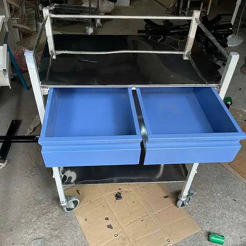 Medicine Trolley with Two Drawers
