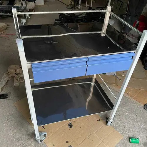 Medicine Trolley with Two Drawers