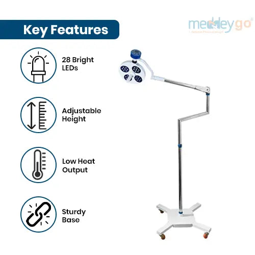 mobile examination surgical light
