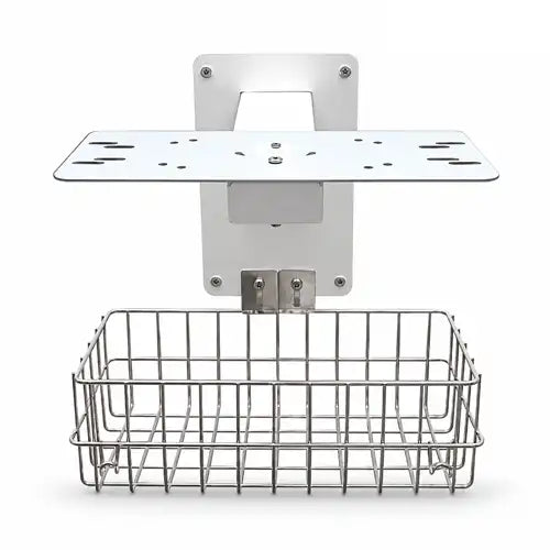 monitor stand with basket