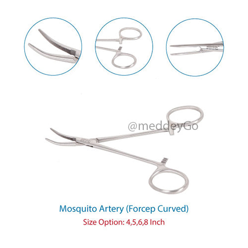 Mosquito Artery Forceps Curved