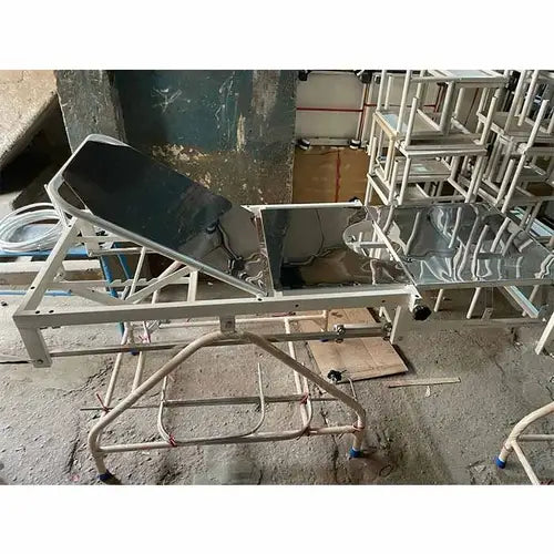Obstetric Labour Table Telescopic Ms Frame SS Top with Mattress