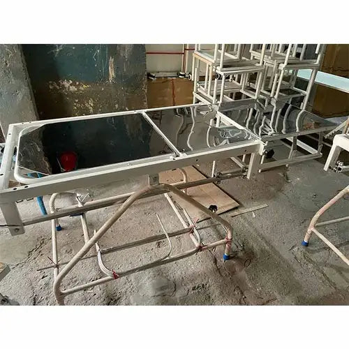 Obstetric Labour Table Telescopic Ms Frame SS Top with Mattress