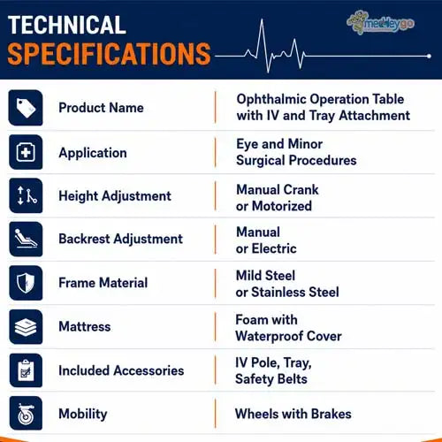 ophthalmic ot table 
