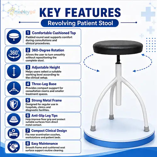 patient revolving stool