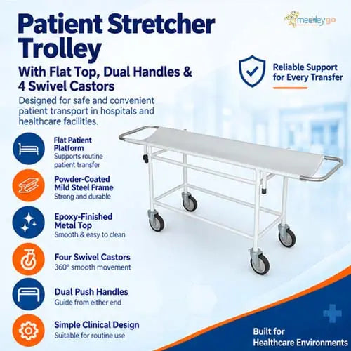 patient stretcher trolley 